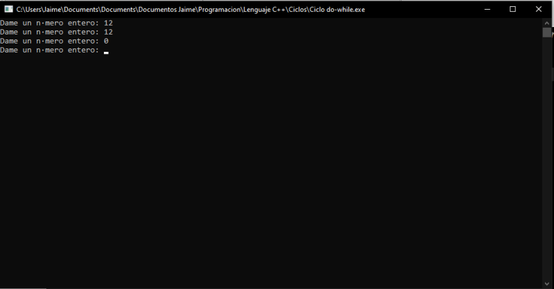 do-while enteros-exec