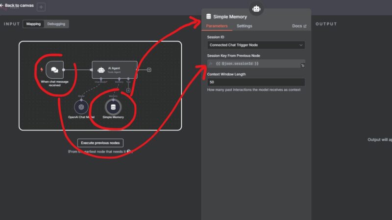 Cómo configurar Session Key en Simple Memory en n8n