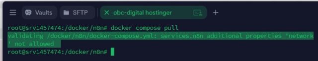 docker compose pull error