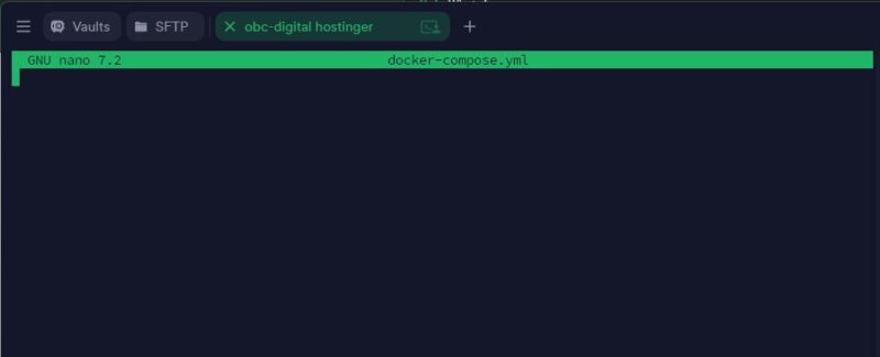 nano docker-compose yml