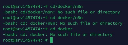 cd docker n8n